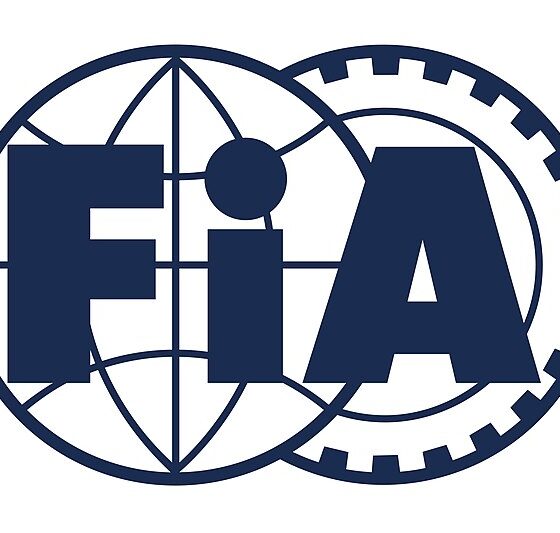 Logo officiel de la FIA, organisme régulateur des compétitions automobiles, y compris la F1.